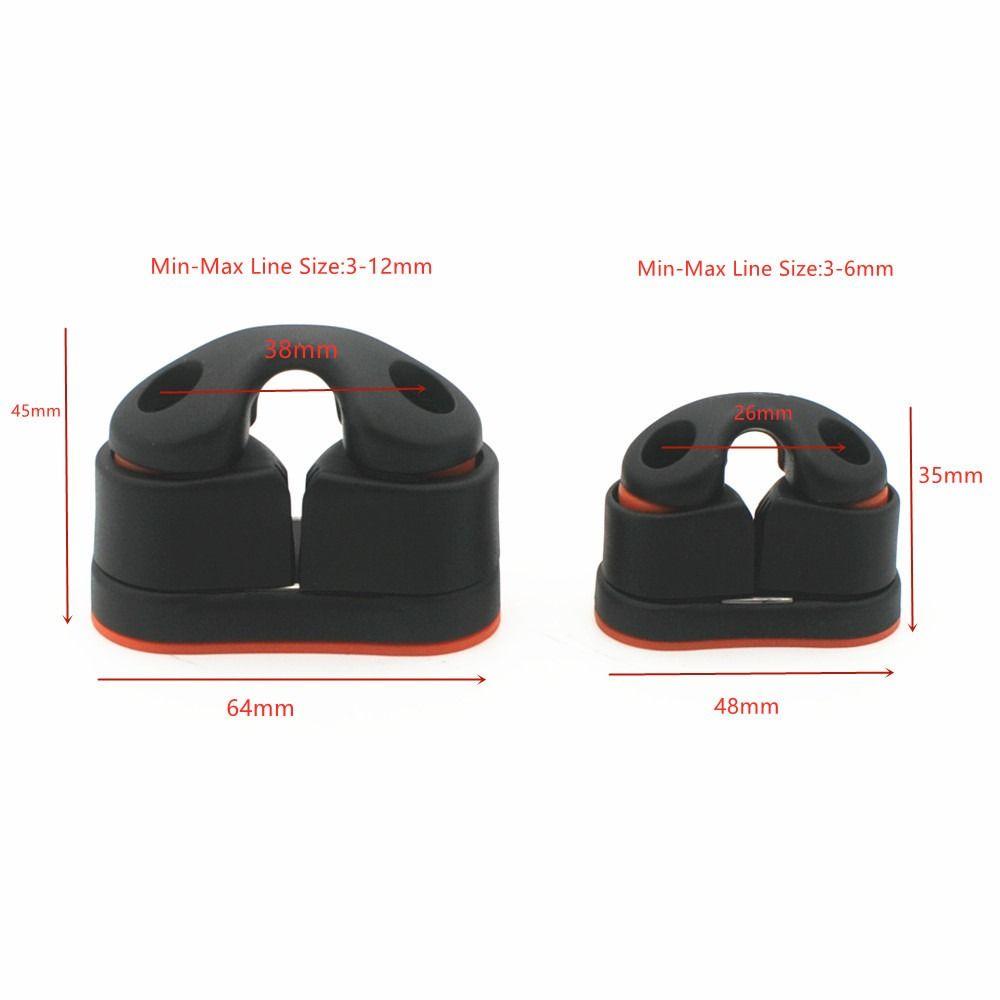 With Leading Rings Nylon Rope Clamp Kayak Boat Cleats Durable Fast Entry Cam Cleat