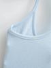 Women's Slim-Fit Racerback Tank with Removable Bra Pads - Low-Cut U-Neck Camisole for Spring/Summer 2026.