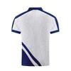 Men's Summer Printed Polo Shirt Fashionable Breathable Short-Sleeve Business Casual T-Shirt