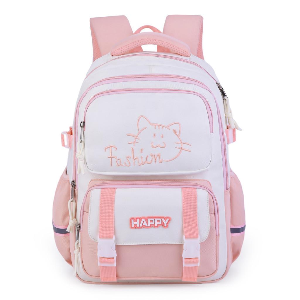 Trendy Fashion Cartoon Large Capacity Lightweight School Bag For Kids Grades 1-6