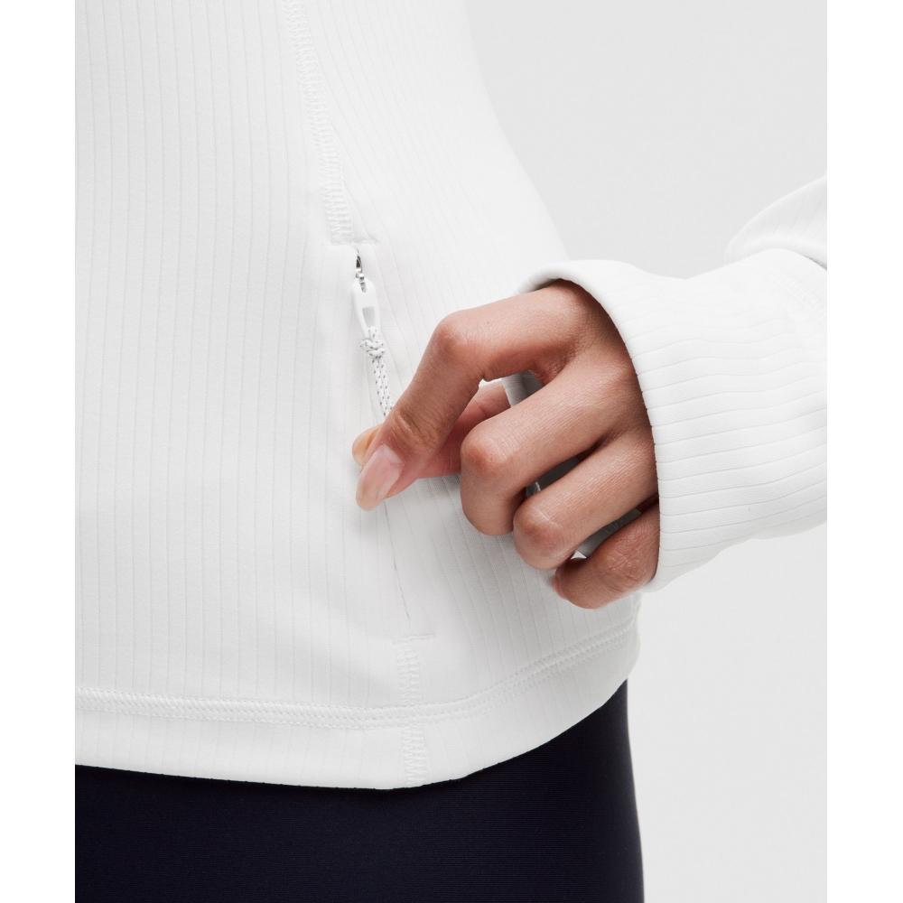Lululemon It S Rulu Ribbed Long Sleeve Shirt  Updated whIte