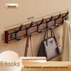Bamboo Wood Wall-Mounted Coat Rack