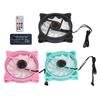 3Pcs Cooling Fans ARGB Controller 11 Fan Blades Silent Computer Air Cooler 1200rpm 12VGreen Black Pink