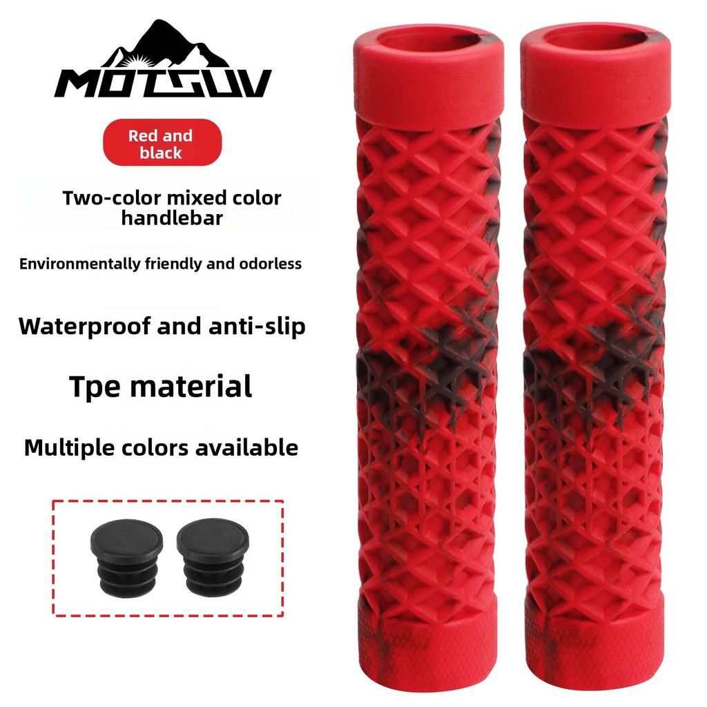 MTB Mountainbike Lenkergriffe, TPE Anti-Rutsch-Textur Stoßdämpfung Mehrfarbig Gemischt Fahrradteile