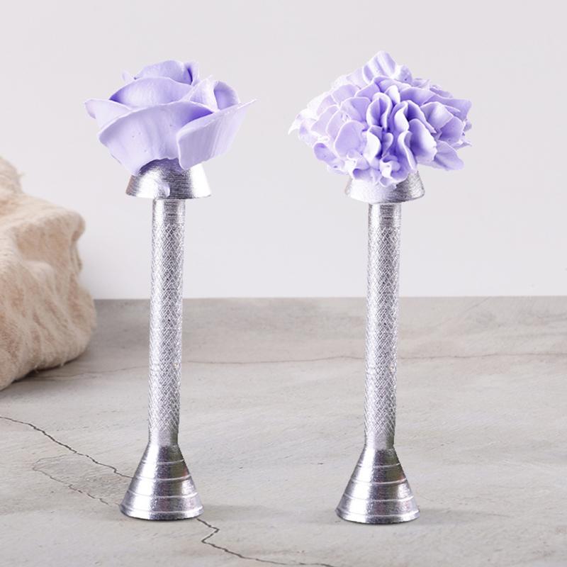 Kitchen Glutinous Rice Roses Flower Holder Decoration Pastry Sticks Baking Cone Cream Tools Piping Cake Aluminium Alloy Rod