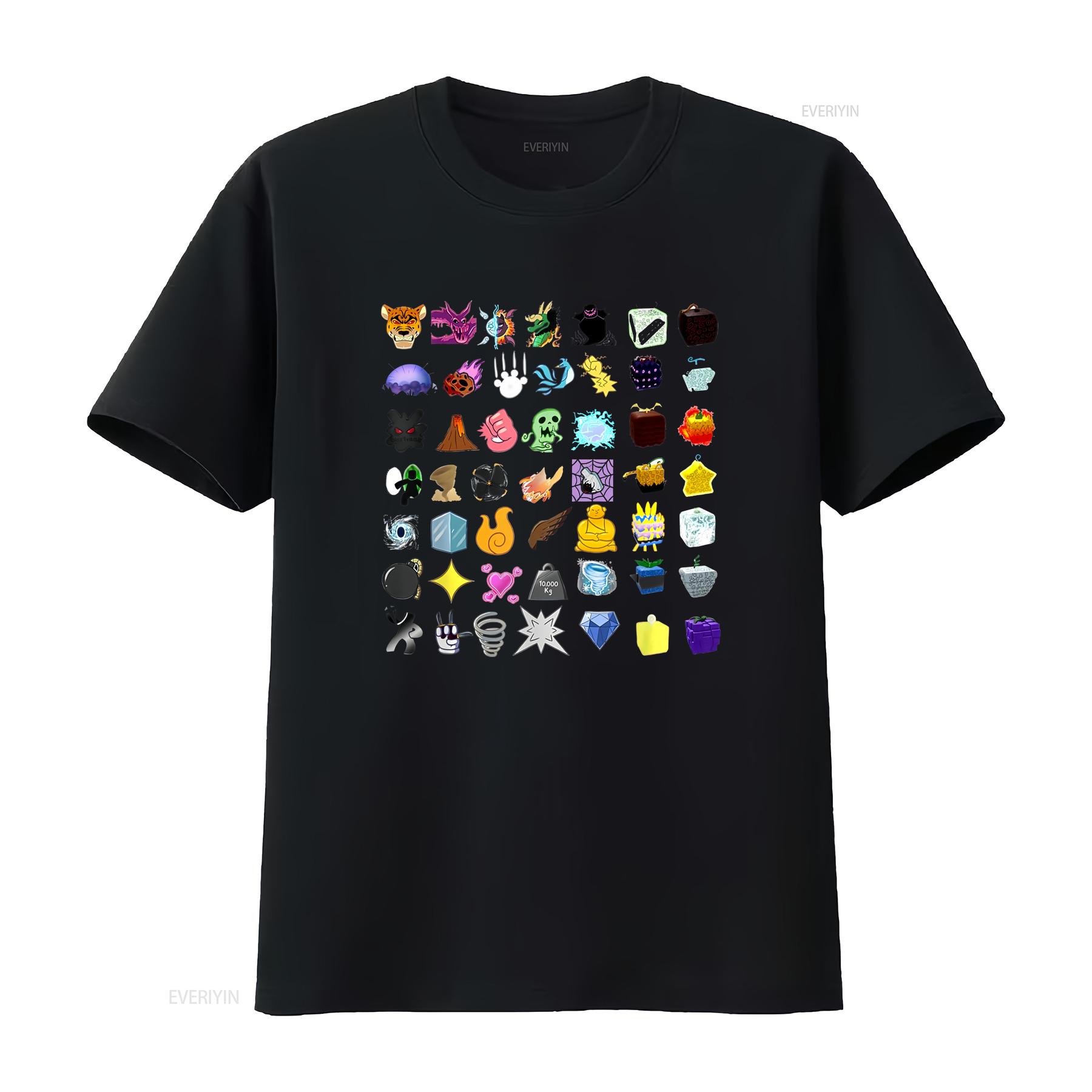 

Devil FruiT T Shirt s of Blox vintage Washed Unisex Slightly Versatile designer clothes Top For Everyday Wear Comfortable 4XL