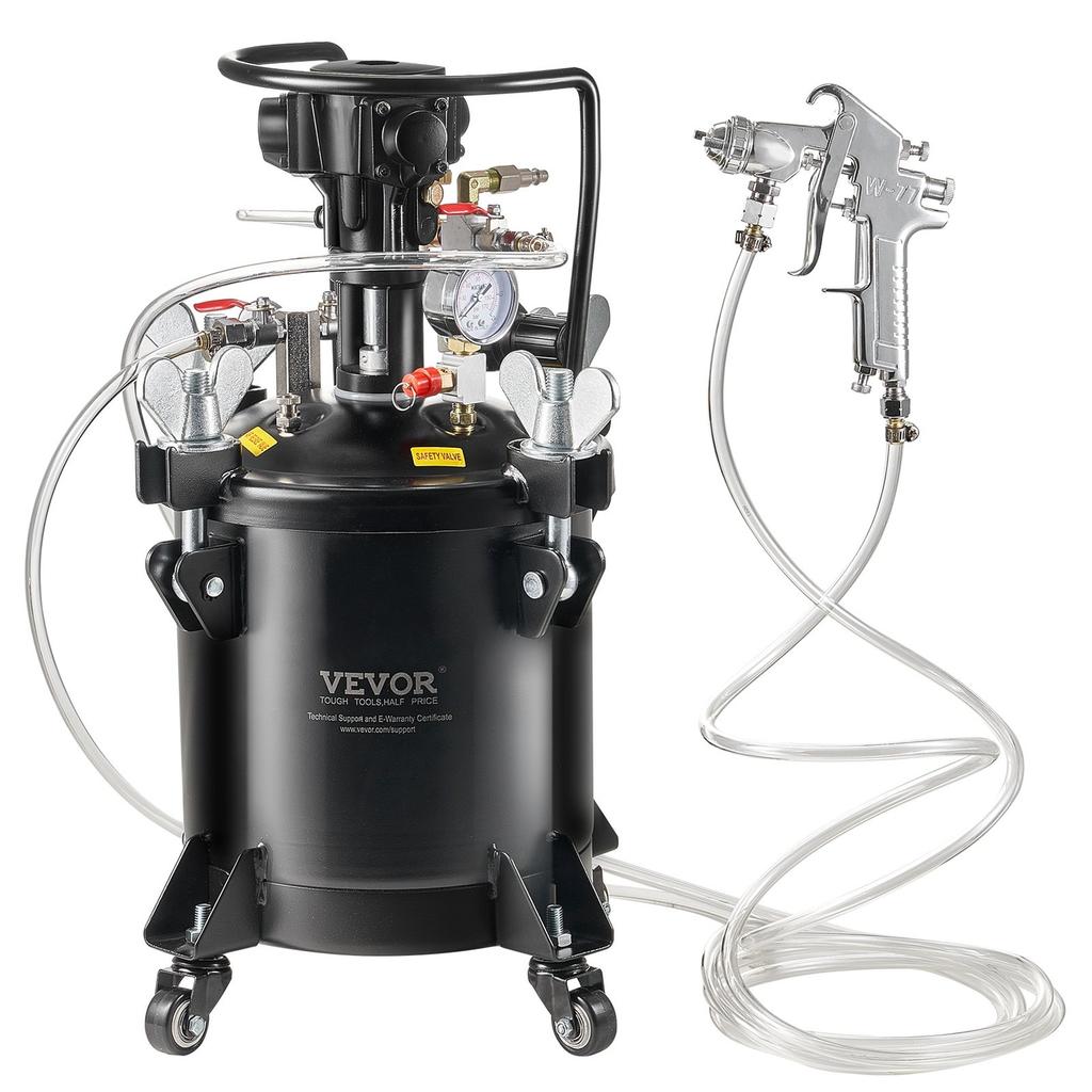 Réservoir à pression pour peinture en aérosol 10 L / 2,5 gal Agitation entièrement automatique 70 psi