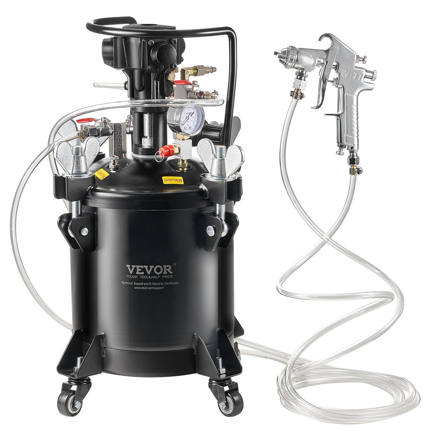 Tlaková nádoba na stříkací barvu 10 l / 2,5 gal Plně automatické míchání 70 psi
