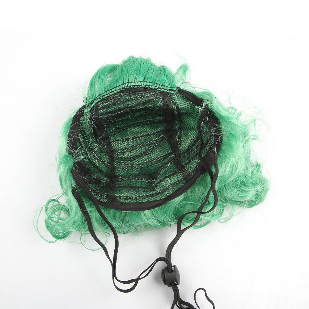 Adorable Green Princess Style Dog Cat Costume Wig Headpiece For Fun Photography