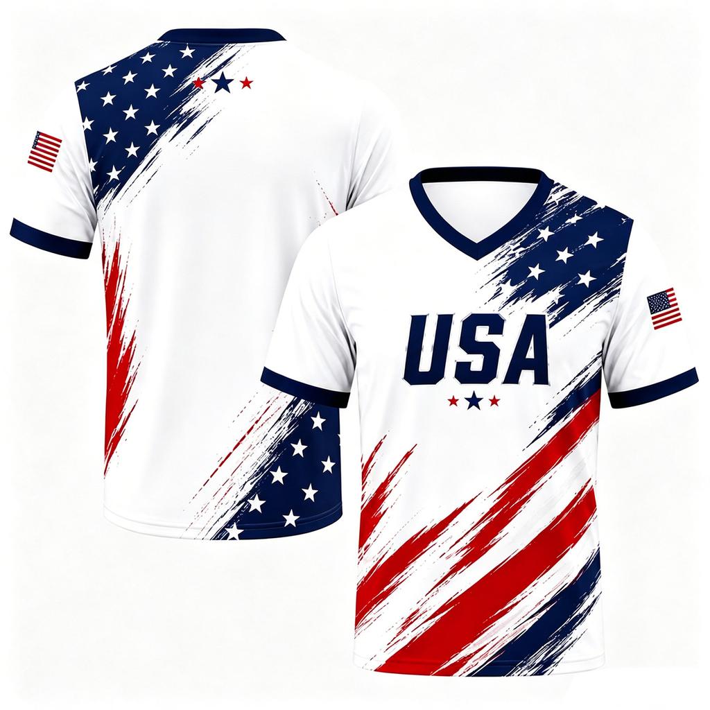 Men's Casual Short Sleeve Shirt V Neck Lightweight Breathable Fabric Athletic Fit Graphic Print Germany Design