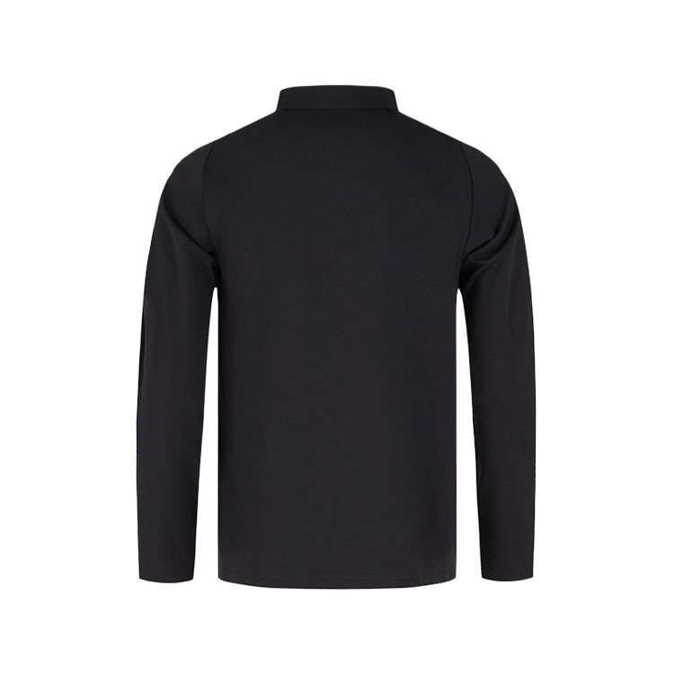 Asics Lifestyle Series Logo Moisture-Wicking Quick-Dry Breathable Comfortable Long Sleeve Polo Shirt Men tops 2031F402-001