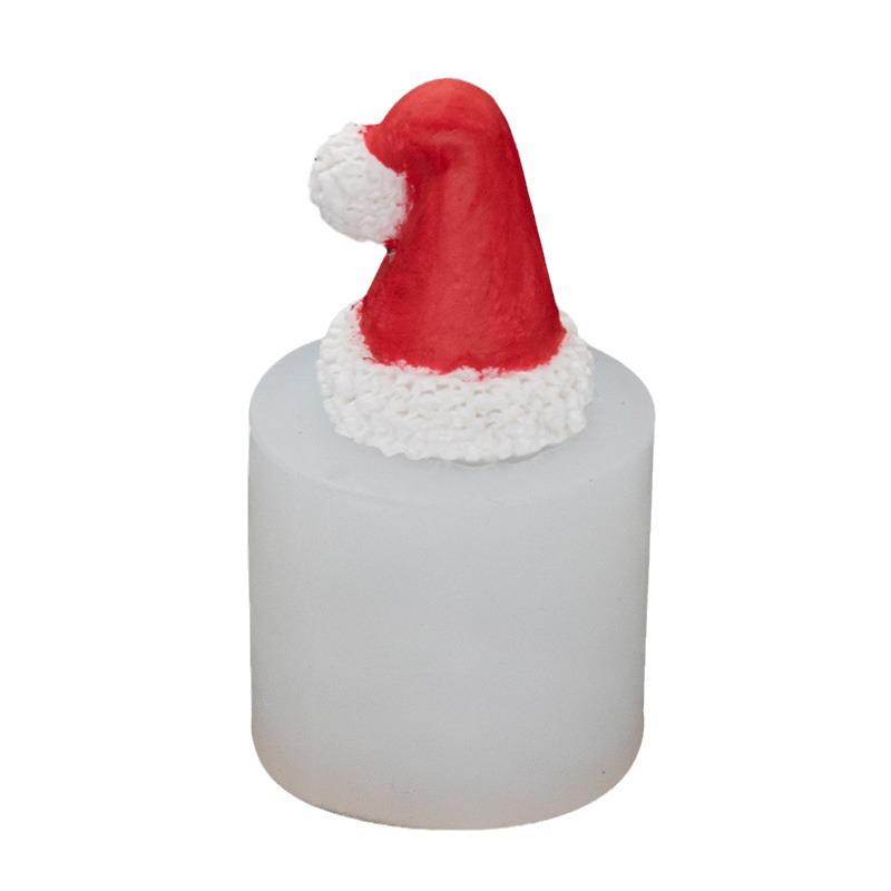 3D Christmas Hat Shape Silicone Mold for Fondant, Epoxy, Clay, DIY Candles