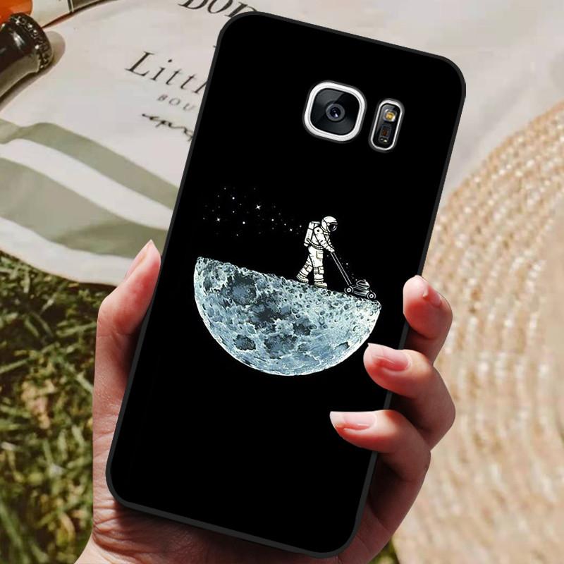 For Samsung Galaxy S7 Edge Silicone Case Cute Pattern Soft TPU Phone Cover For Samsung Galaxy S6 S7 S 7 Edge Back Cover Bumper