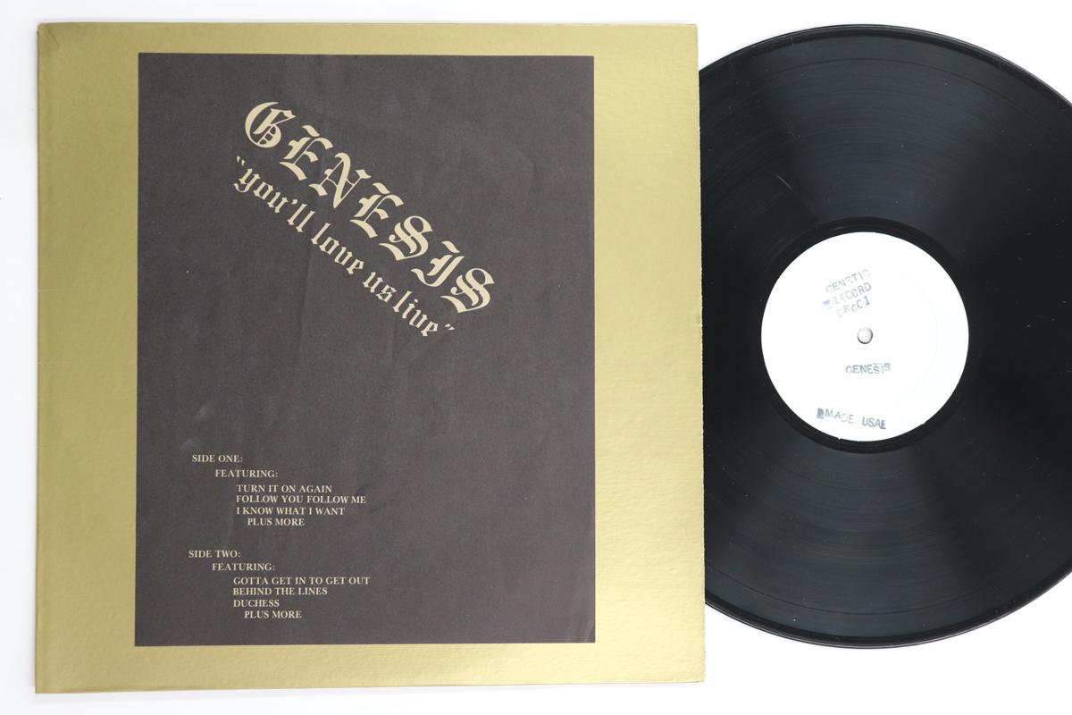 

LP Record GENESIS - You ll Love Us Live GR001 GENETIC US Rock Used