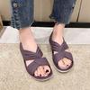 Seaside Travel Beach Shoes Korean Version Women's Shoes Cool Slippers Women's 2025 Summer New One-pedal Flat Sandals Women
