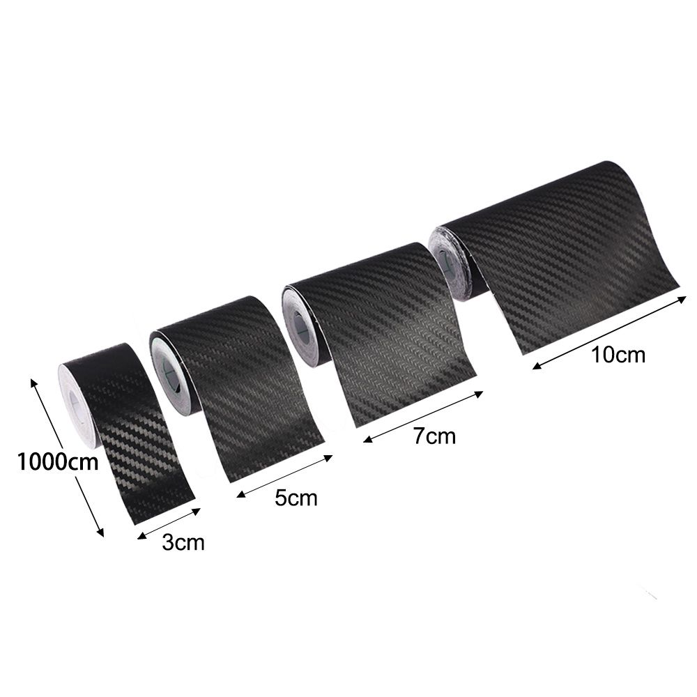 Bumper sSrip 3D Carbon Fiber Sticker Protection Film Anti Scratch Tape DIY Paste Protector Strip