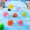 10Pcs Multicolors Mini Marine Animal Miniatures Resin Ornaments Fairy Garden Decoration Micro Landscape