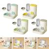 And Water Dispenser,Removable,Compact,Feeding Station Dog Bowl Automatic Pet Feeder Food Feed for Kitten