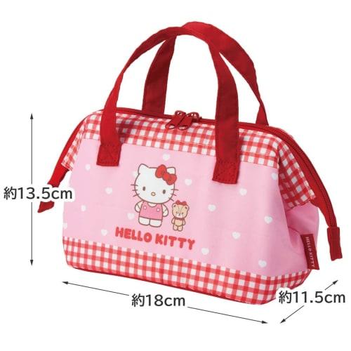 Skater Insulated Lunch Bag with Clasp, Children's Size, For Children's Bento Boxes, Hello Kitty, Always with You, Sanrio KGA0-A