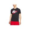 Air Jordan Casual Basketball Breathable Training Short Sleeve T-Shirt Men Tops Black CZ8395-010