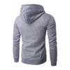 Men's Hoodie Solid Color Basic Hooded Jacket Cardigan Sweatshirt Spring Autumn Casual Men Streetwear Tracksuit Male