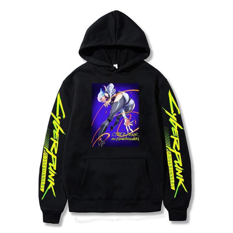Grenzüberschreitende Cyberpunk Cyberpunk Print Serie Herbst und Winter Herren Hoodies Erwachsene Lässiger Komfort Langarm Sweatshirts