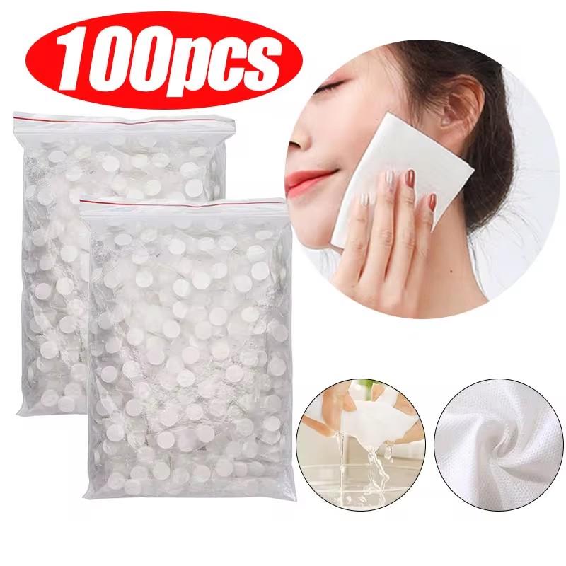 Portable Compressed Towel Disposable Face Cleaning Soft Compressed Hand Wipe Towel Non-Woven Makeup Wipes