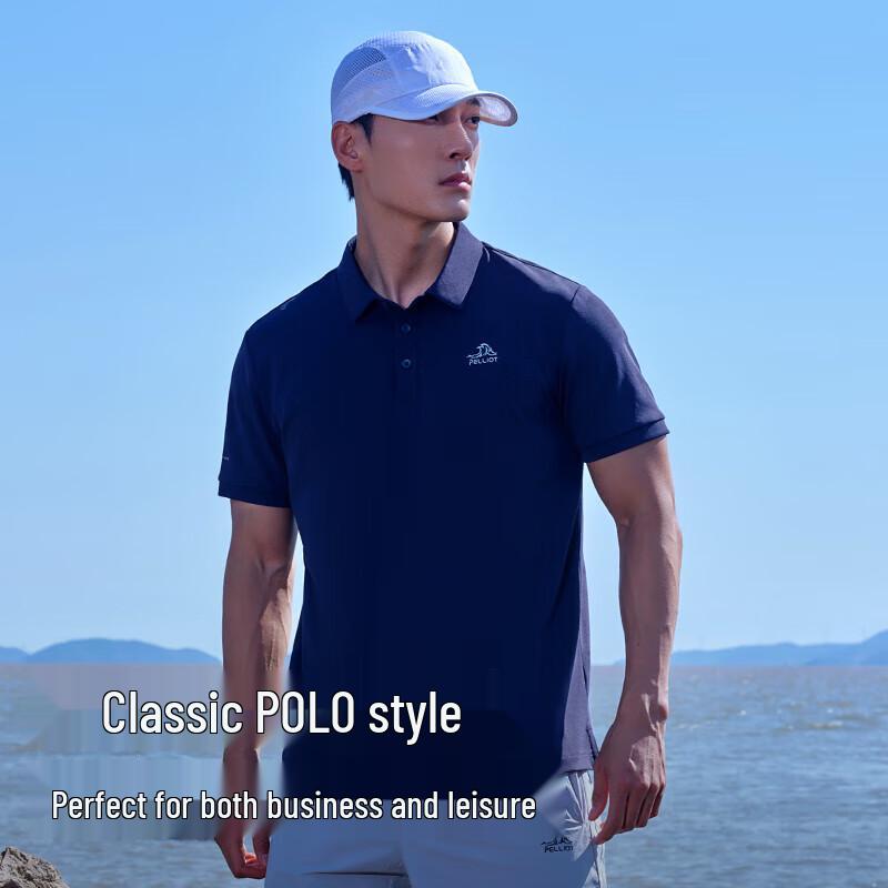 Pelliot Men's Outdoor Quick-Dry Polo T-Shirt