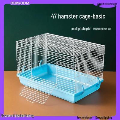 Gaiola de Arame para Hamster Dourado com Brinquedos e Ninho - Vila 4 Estações para Iniciantes