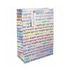 Eurowrap Metallic Happy Birthday Gift Bag (Pack of 6)