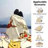 Pooh Friends Adventure Flannel Blanket Super Soft Warm Cozy Blanket For Sofa Bed Office Travel Allseason Home Decor Gift