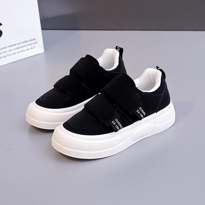 Velcro shoes cream bread shoes spring and summer new casual sneakers Q