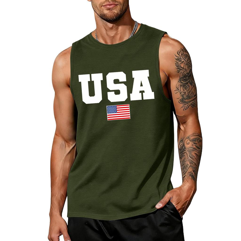 Herren Hemden 4. Juli USA Muskel Tanktops Patriotische Tanktops