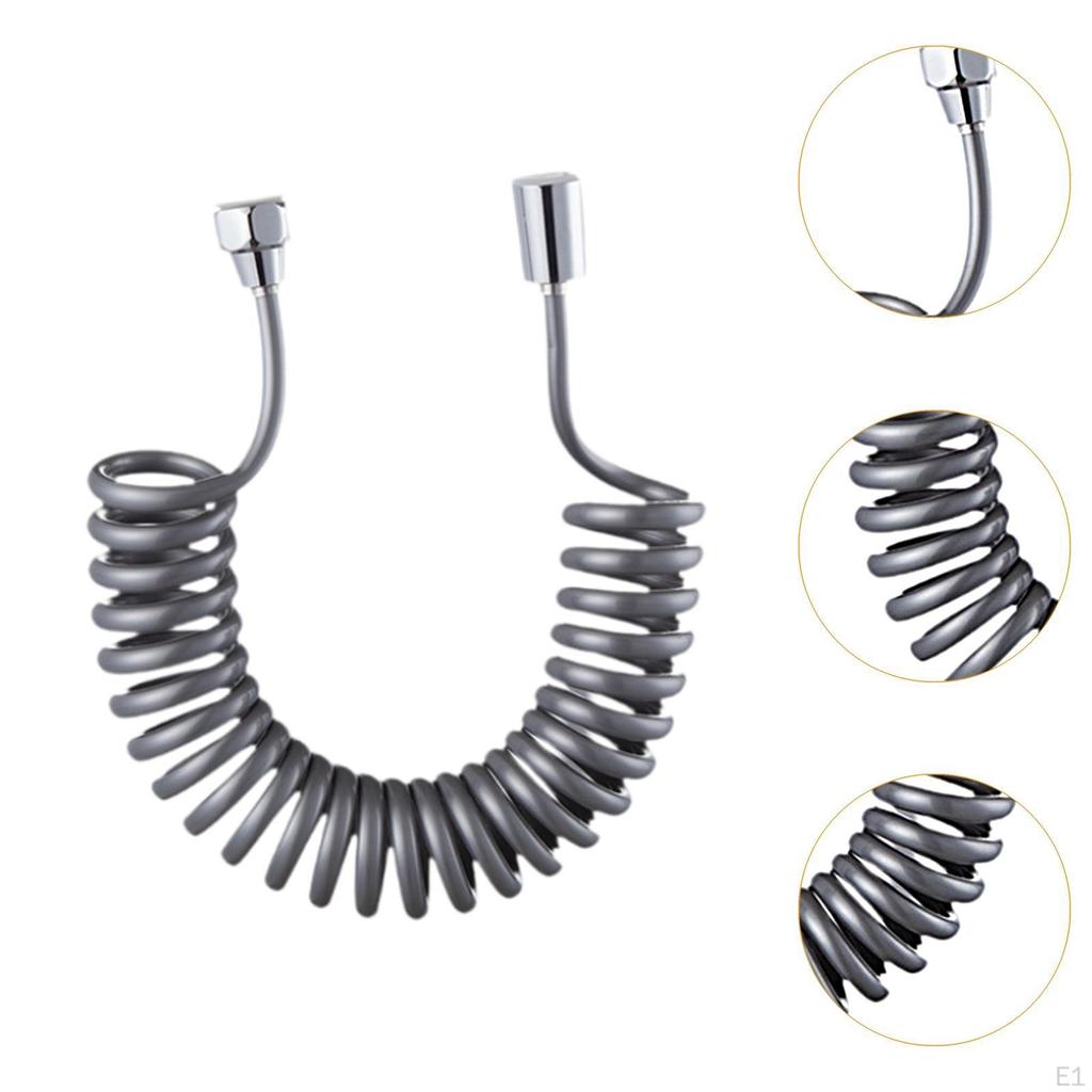 Adjustable Handheld Shower Hose with Spring Design