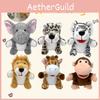 Jungle Animal Hand Puppets Lion Tiger Deer Monkey Plush Toys For Kids