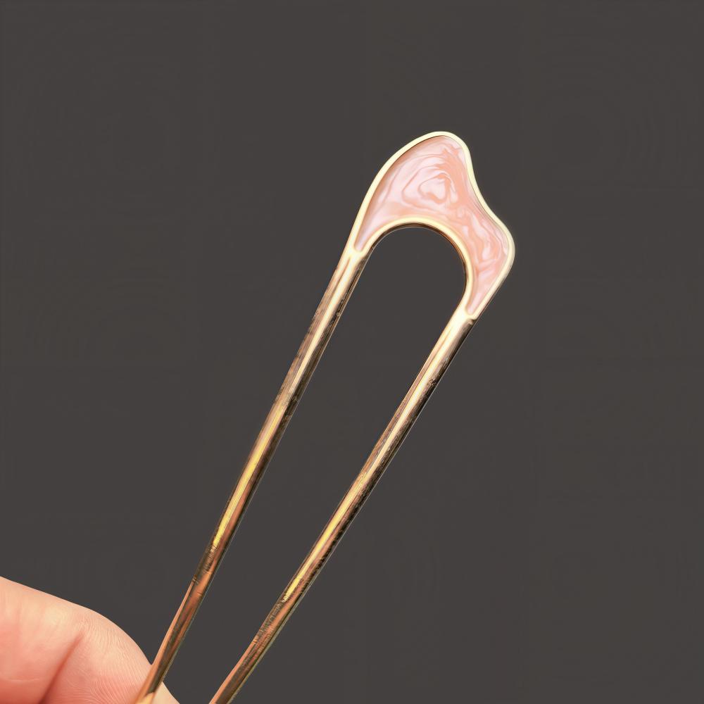 New Pearl Hairpins Korean U-shaped Metal Shell Hair Clip Pins Women Girls Hair Sticks Bun Maker Hair Styling Accessories Gifts