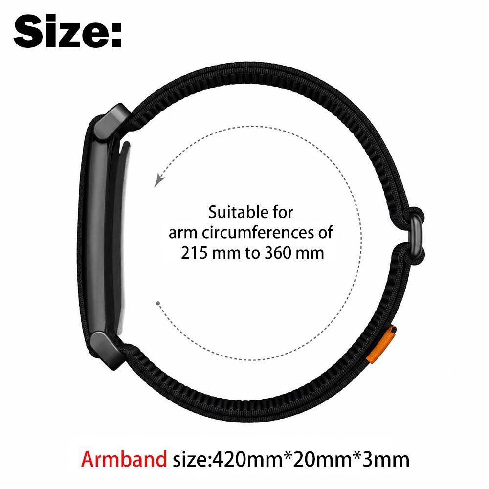 Nylon Weave Bicep Band for Google Fitbit Air Strap Adjustable Fitness Tracker Replacement Armband for Google Fitbit Air Bands