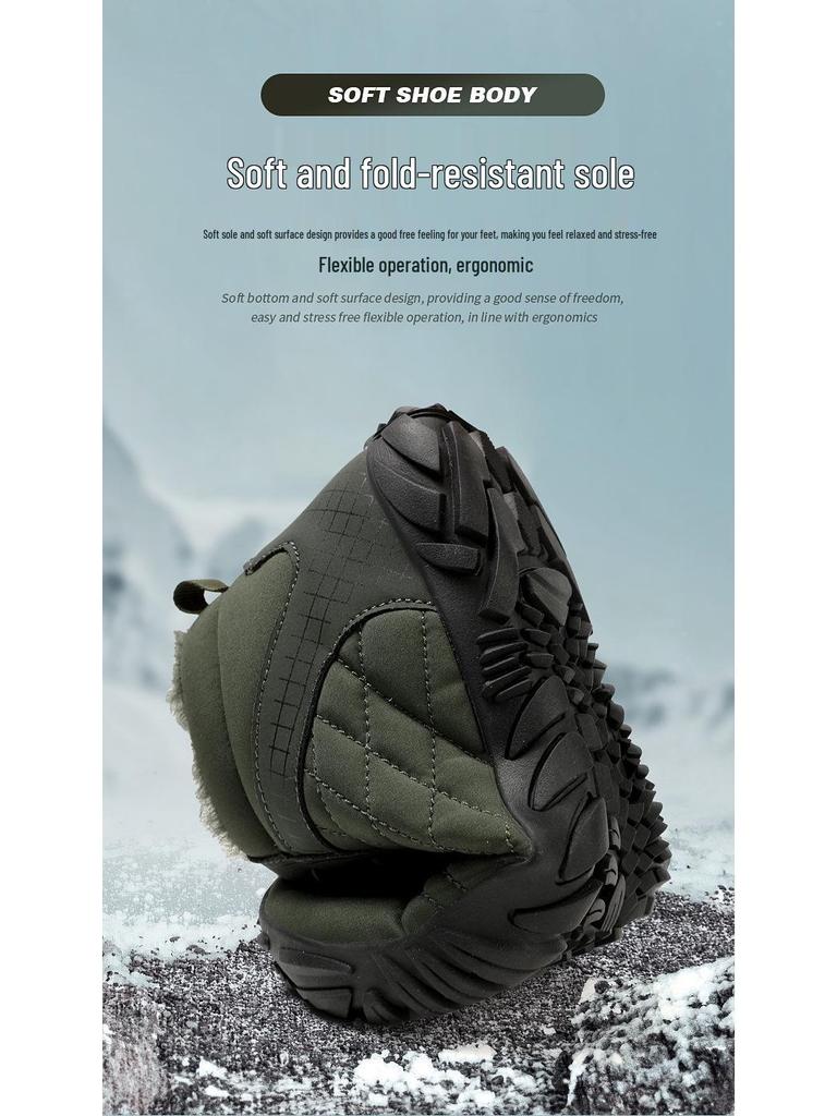 Velvet-Lined Non-Slip Warm Hiking & Climbing Shoes for Men & Women