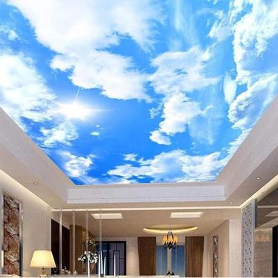 Papel de parede de teto estilo luxo 3d, papel de parede removível moderno, quarto, sala de estar, quarto de criança