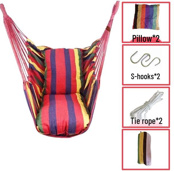 College Dorm Hanging Chair, Hammock & Rocking Basket for Indoors/Outdoors