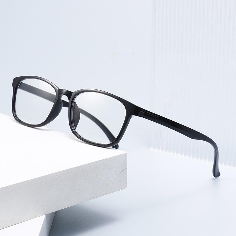 TR90 Square Frame Anti-Blue Light High-Definition Reading Glasses - Fashionable European & American Style