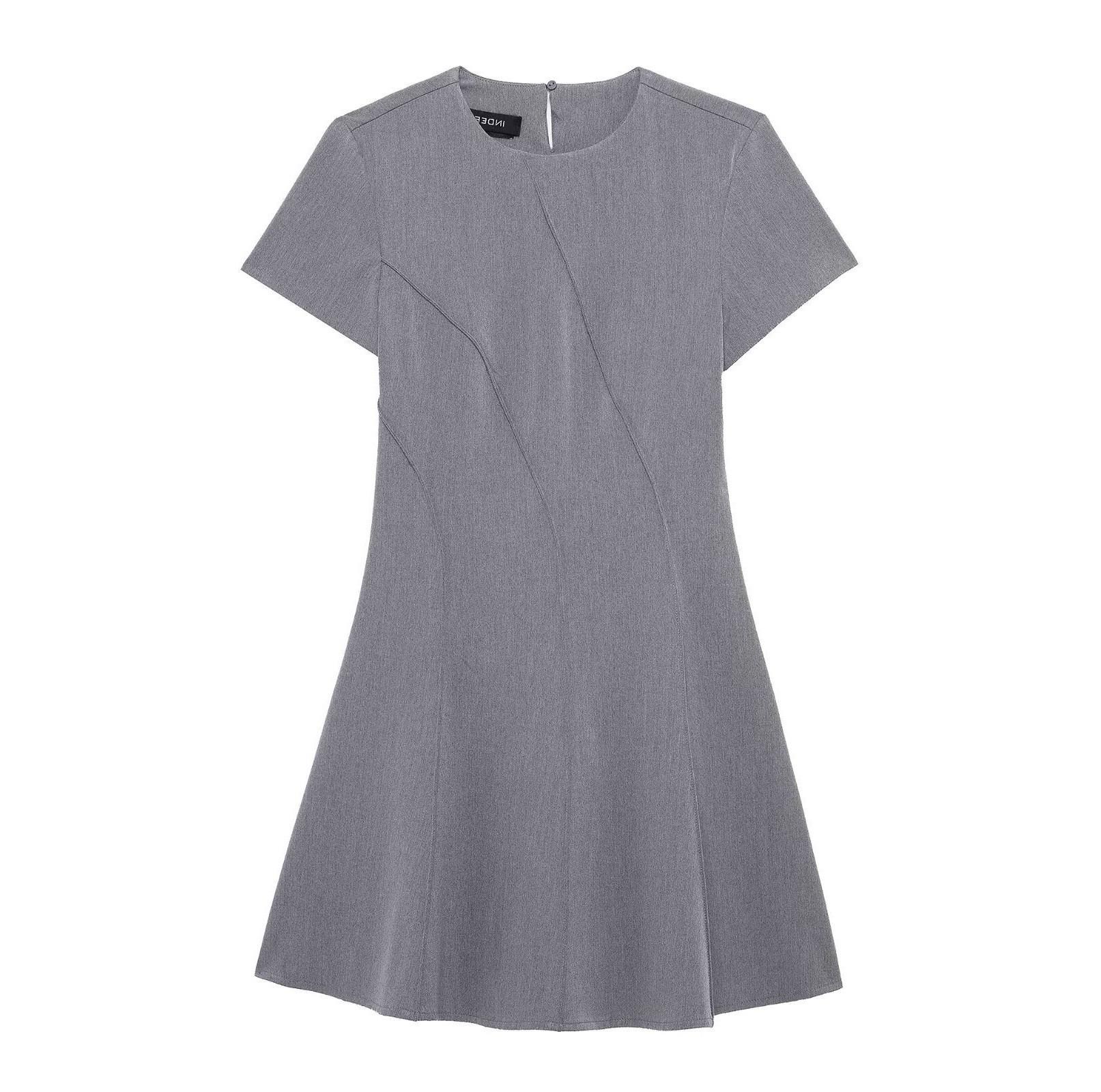 

TAOP&ZA Elegant Spring/Summer Women s Short Sleeve Mini Dress Medium сірий колір