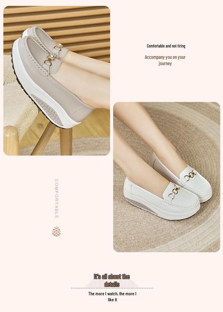 Women's 2025 Low-Cut Thick-Soled Woven Casual Shoes - Lightweight, Comfortable, Popular Model