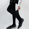 Women Japanese Twist Striped Pattern Jacquard Stockings Pantyhose Spring Fall Opaque Tights Bottoming Leggings Hosiery