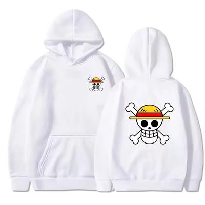 Anime One Piece Hoodies für Männer und Frauen Herbst Winter Freizeit Pullover Baumwolle Kapuzenpullover Mode Trainingsanzug Oberteile Streetwear