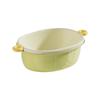 Double-Layer Vegetable Washing Basin Large Capacity Plastic Vegetable Rinsing Basket Thickened Dustproof Drainer Basket Kitchen