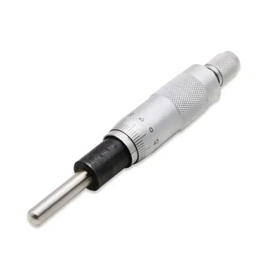 Teste Micrometriche 0-25mm Precisione 0.01mm Strumento di Misura Piatto Tipo Filettatura Manopola di Regolazione Zigrinata Testa Micrometrica