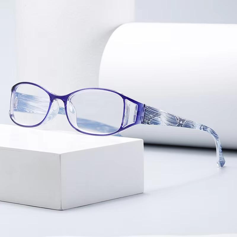 Women Men Reading Glasses Fashion Print Elderly Hyperopia Eyeglass Resin Anti Blue Light Prescription Eyewear