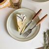 Stainless Steel Tableware Set Wooden Handle Knife Fork Spoon Cutlery Coffee Dessert Spoon Restaurant Utensil Kitchen Gadgets