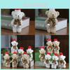 Schattige Kerst Teddybeer Pluche Speelgoed Voor Decoratie En Accessoires Met Sjaal